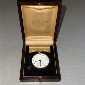 Gold Pocket Watch in Gold-tone with White Dial